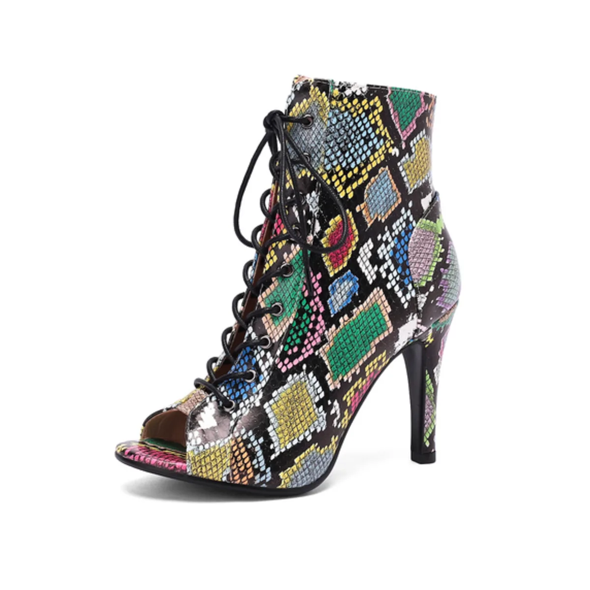 

2024 New Sexy Women Black High Heels Trend Stilettos Jazz Dance Indoor Suede Sole Customizable Outdoor Sexy Stilettos Booties