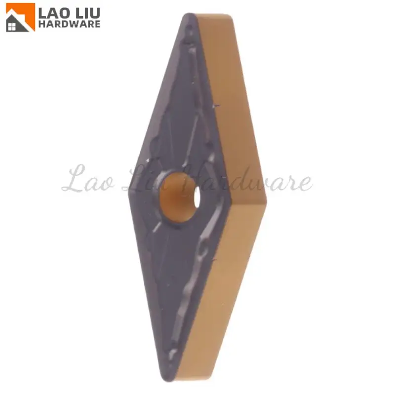 

Вставка с хорошим покрытием и канавками VNMG160408-AM SP3200. Токарная вставка из стали. Износостойкая и гладкая. Удаление стружки.