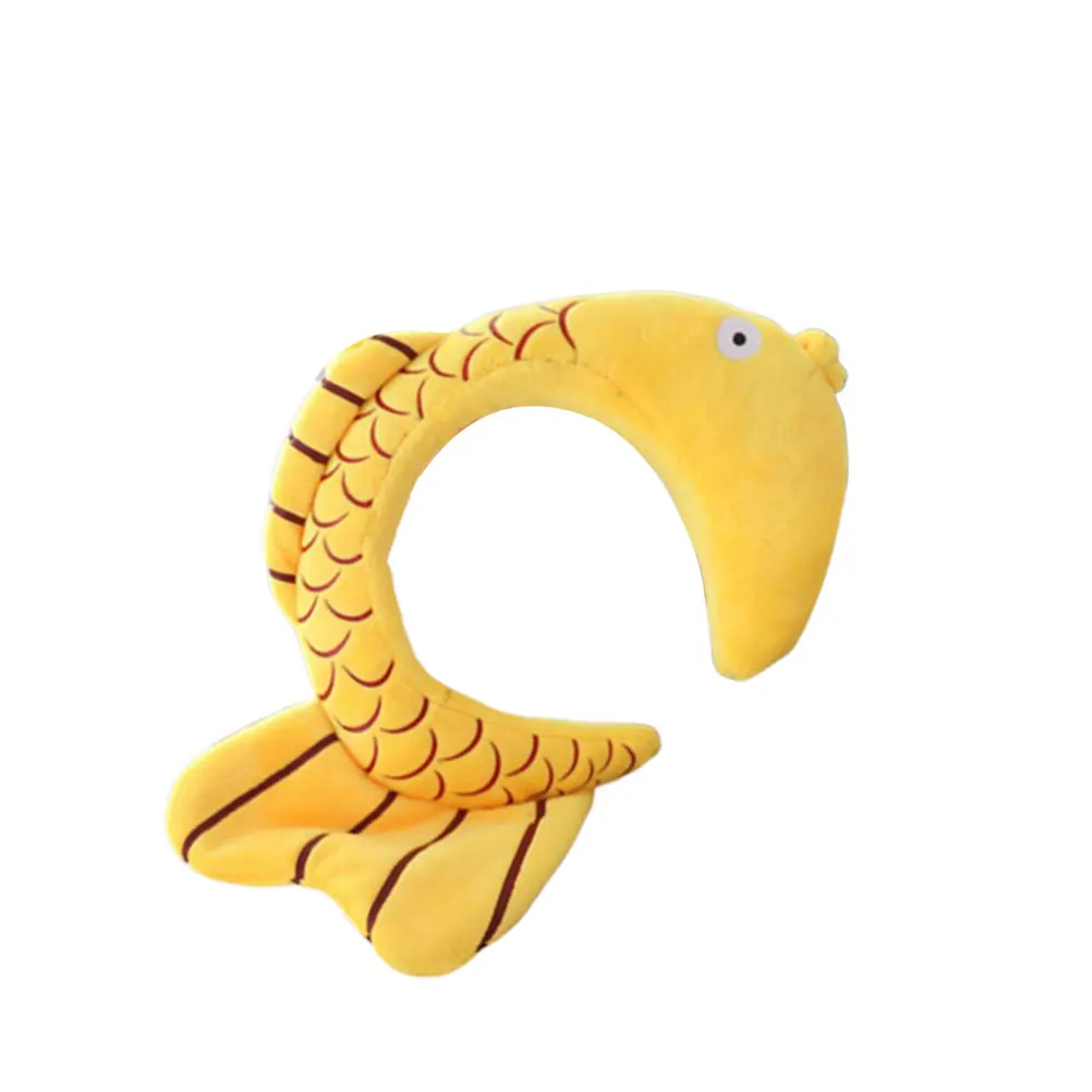 

Adorable Fish Bream Hair Band Creative Cartoon Headwear Adjustable Elastic Hoops For Girls Adults Comfortable Lightweight