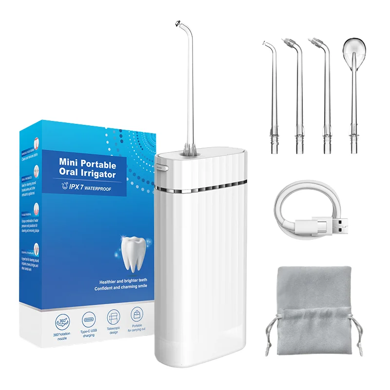 

Mini Water Flosser Electric Portable Dental Flosser Custom Logo Oral Irrigator OEM Oral Cleaning Machine Water Flosser for Teeth