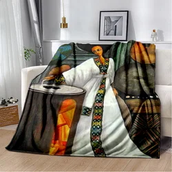 Ethiopian Painting Art Africa Blanket,Soft Throw Blanket for Home Bedroom Bed Sofa Picnic Travel Office Rest Cover Blanket Kids