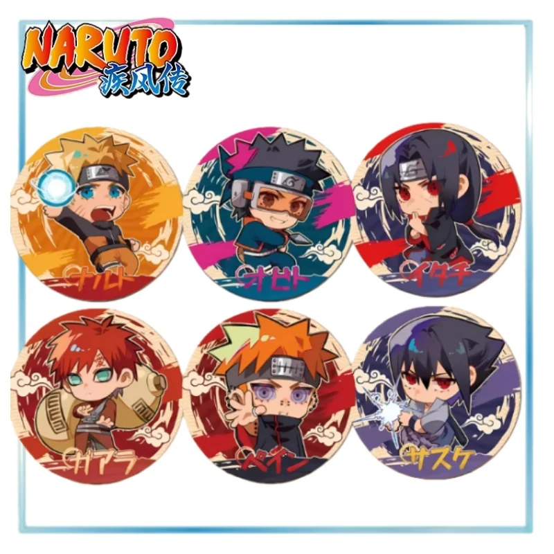 

Наруто Q-версия Баджи двойная вспышка лазерная радужная пленка значок с Тоджи Дидала Какаши Коноха аниме периферийная коллекция подарки