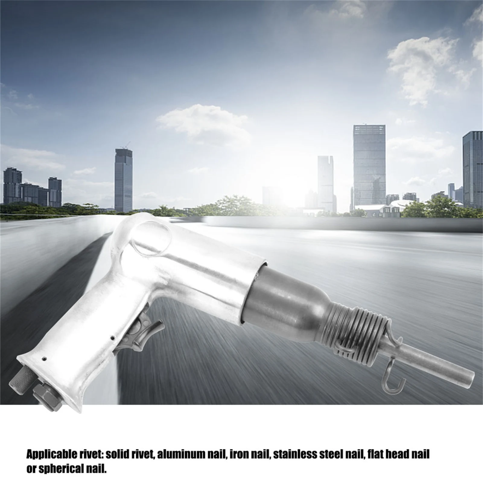 Handheld Air Riveter Gun Powered By Compressing Air Energy Saving Energy Saving Portable Round Head Pneumatic Riveting Tool