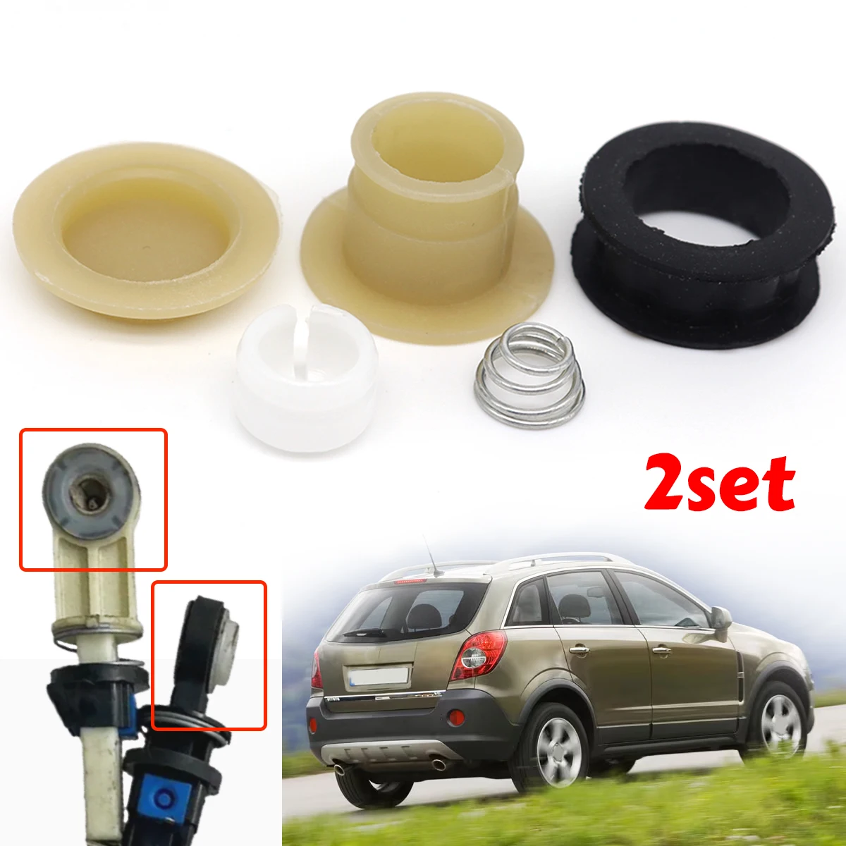 

2 шт., рычаг переключения передач, рычаг переключения передач, втулка троса переключения передач для Opel/Vauxhall Antara 2006-2015, аксессуары для транс, запчасти