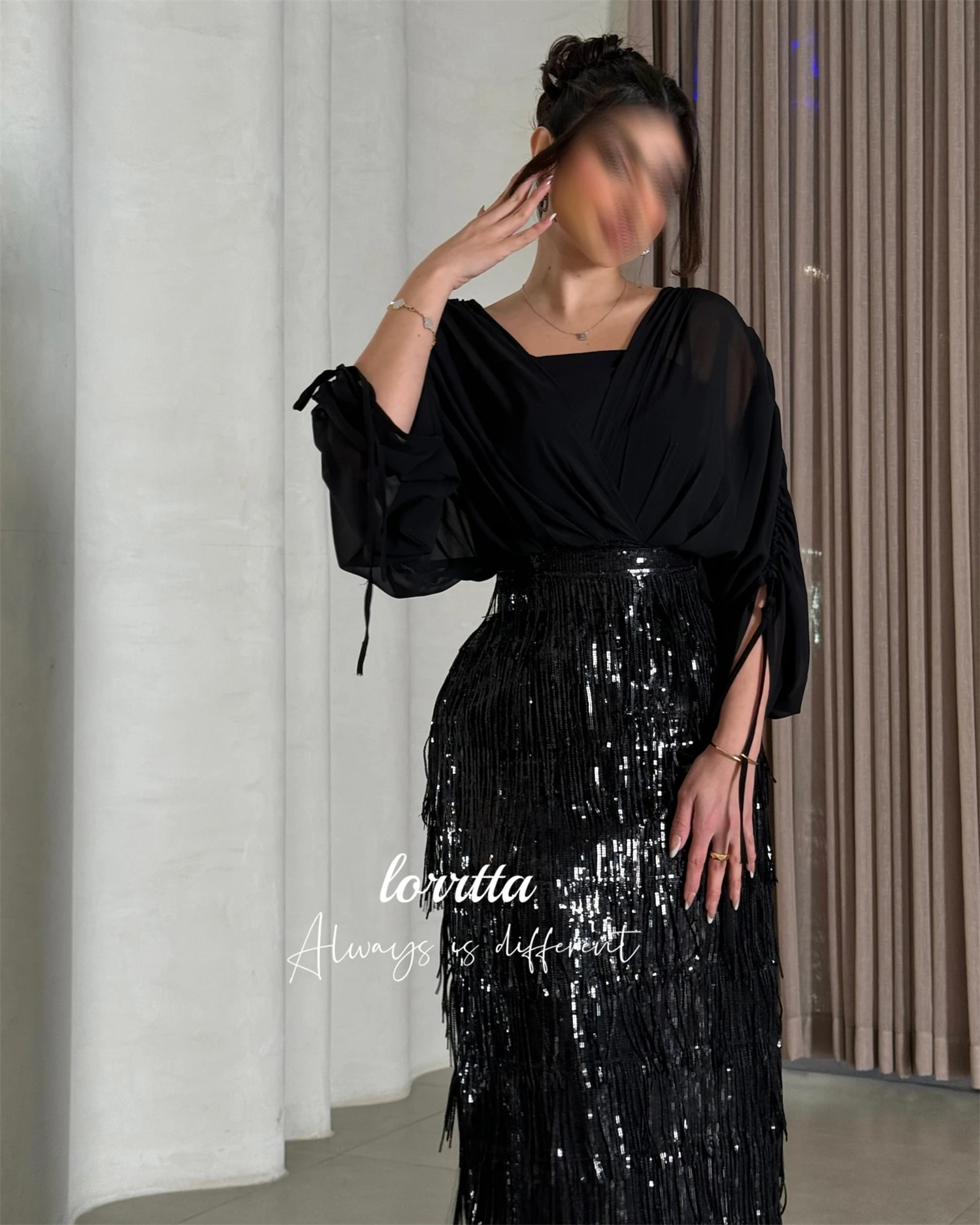 فستان لوريتا للحفلات المخصص حورية البحر فساتين حفلات أنيقة 2025 مناسبة خاصة فستان قماش لامع جديد في الفساتين