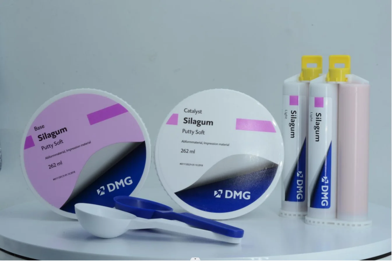 Silagum DMG Dental Silicone Soft Putty A Light-Body VPS Dentistry Impression Material Kit Heavy Body Rubber Dentist Supplies