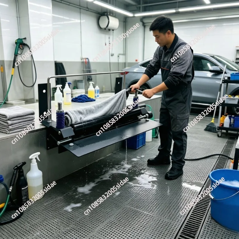 Wall-mounted Manual Towel Wringer, Heavy-duty Stainless Steel Towel Wringer, Suitable for Car Beauty