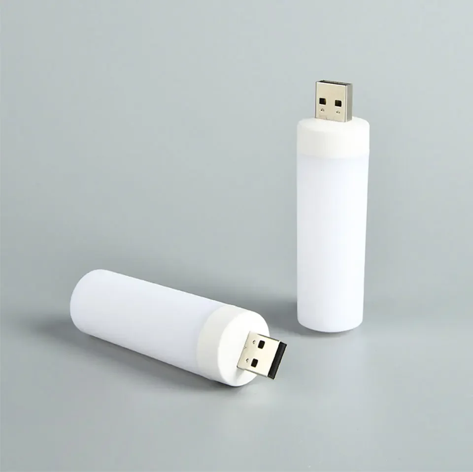 USB LED Atmosphere Light Dynamic Flame Effect Candle Lights For Power Bank Camping Lighting Cigarette Lighter Effect Light
