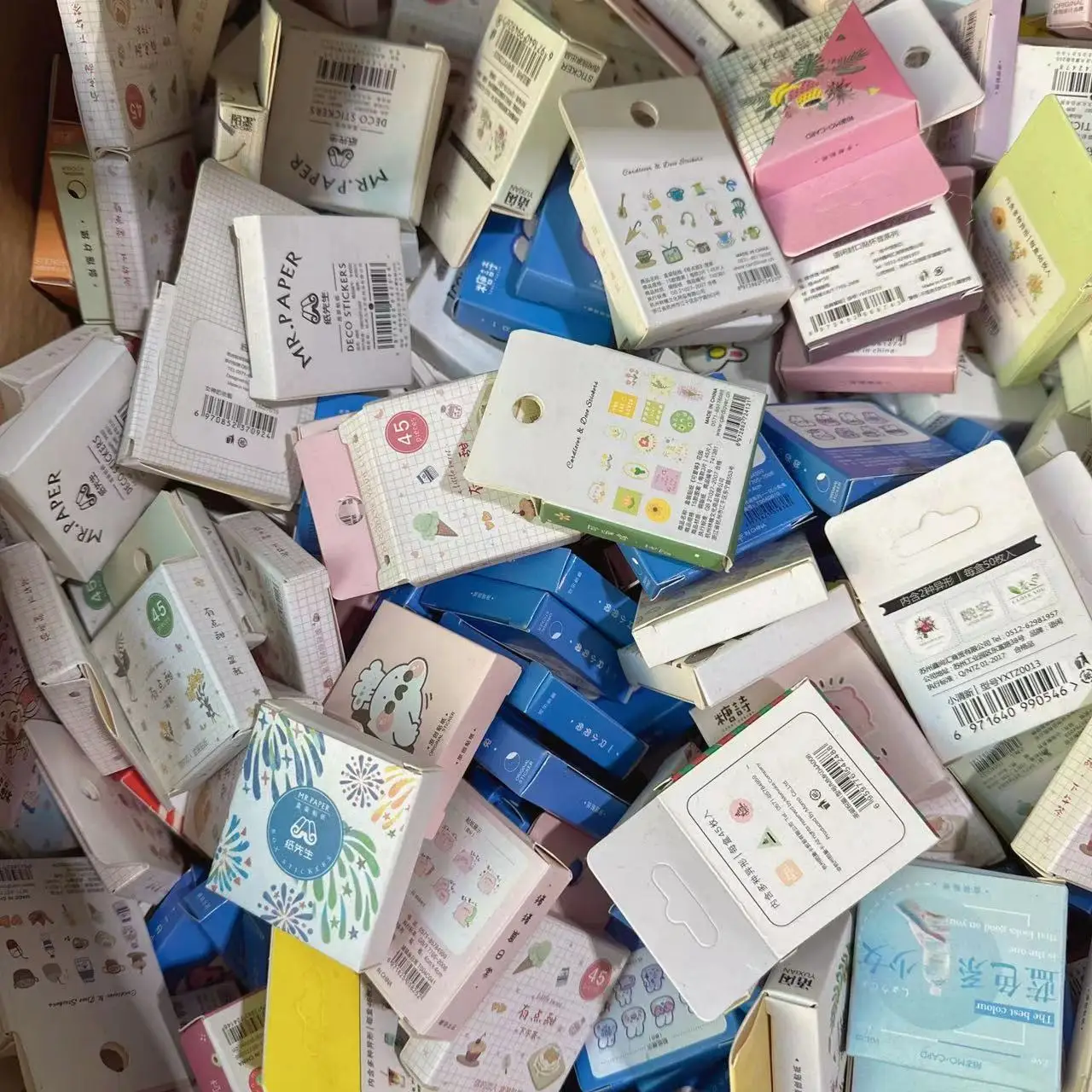 5 boxes Randomly Send Mini-boxes of Decorative Stickers Scrapbooking Label Diary Album Journal Planner