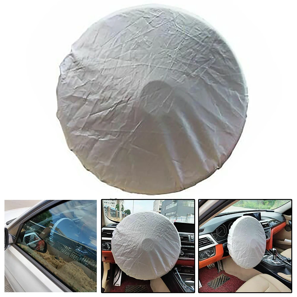 

Universal 37-38cm Car Sun Shade Cover Steering Wheel Sun Block Heat Shield Sunscreen Sun-proof Heat-insulating