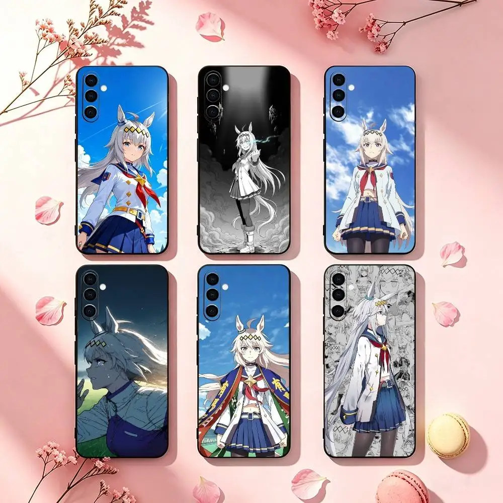 Anime Oguri C- Cap Uma M-Musume Phone Case For Samsung Galaxy A73,A72,A71,A70,A53,A52,A51,Soft Silicone Black Cover