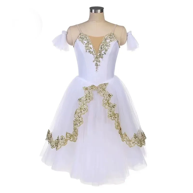 2356 Children’s Ballet Costume Ensemble Dawn Goddess Ballet CostumeLong Veil Skirtadult Puffy Skirt Professional image 2