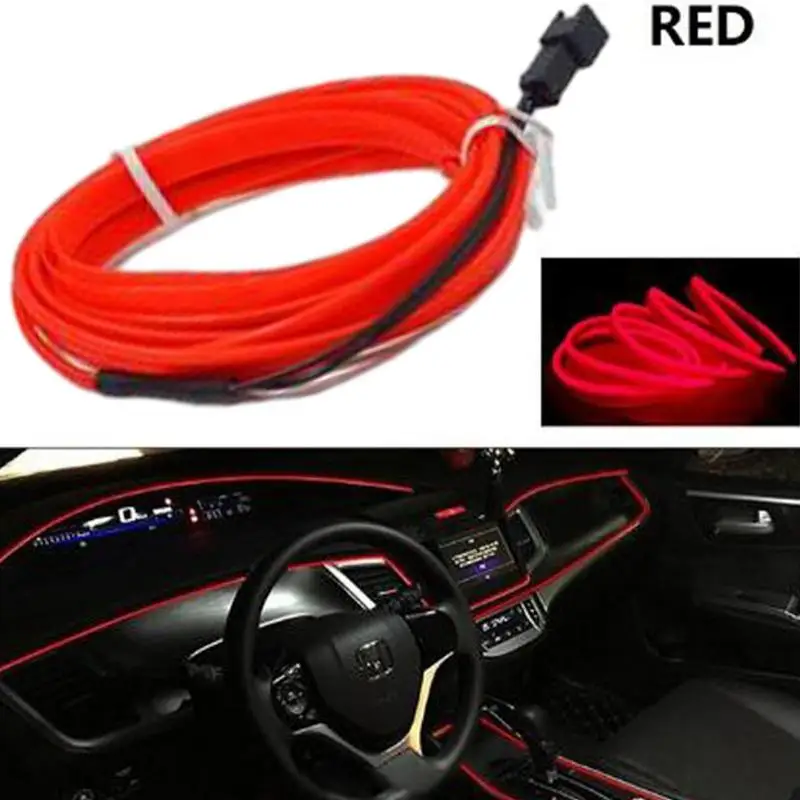 Car LED Strip Lights Interior Soft Car LED Interior Strip Lights USB Car Ambient Lighting No Adhesive Required For Center