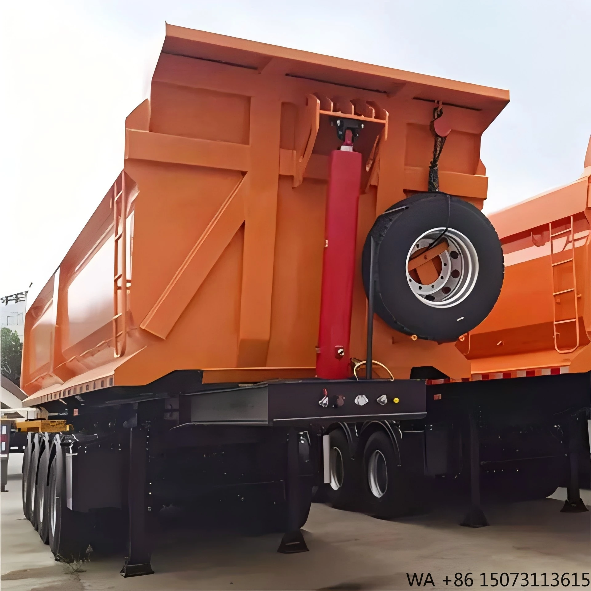 High-Strength Steel 3-4 Axle Semi-Trailer Dump Truck for Heavy Duty Use