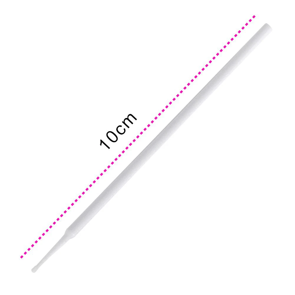 100 pezzi di pulizia tamponi di cotone applicatore per ciglia pennello micro estensione in miniatura