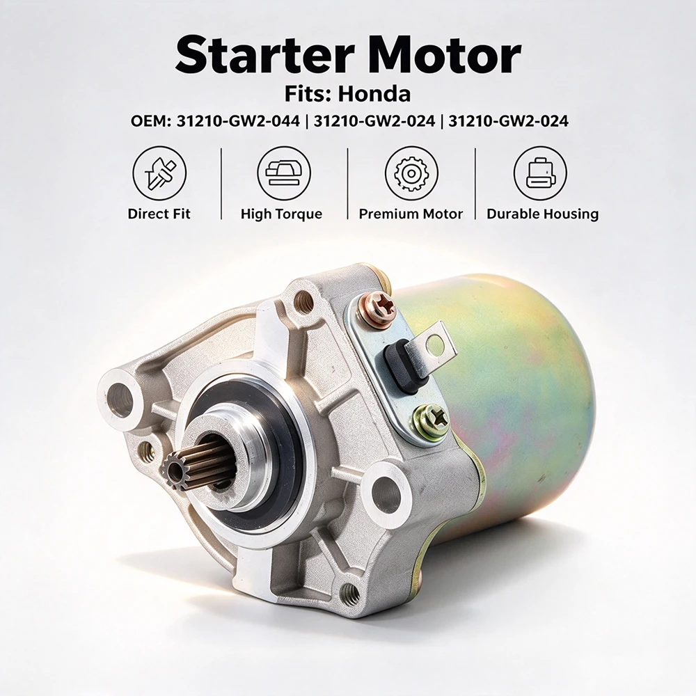 Starter Motor For Honda SRX50 Shadow NH50 Lead SRX50 Joker SCX50 Cabina SCX50 Broad 50 31210-GW2-034 31210-GW2-044 31210-GW2-024