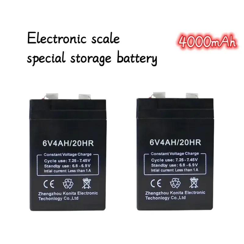 Original 4000mAh 6V Pricing Electronic Scale Table Lead-acid Battery Rechargeable Battery Emergency Lamps Children\'s Toy Car