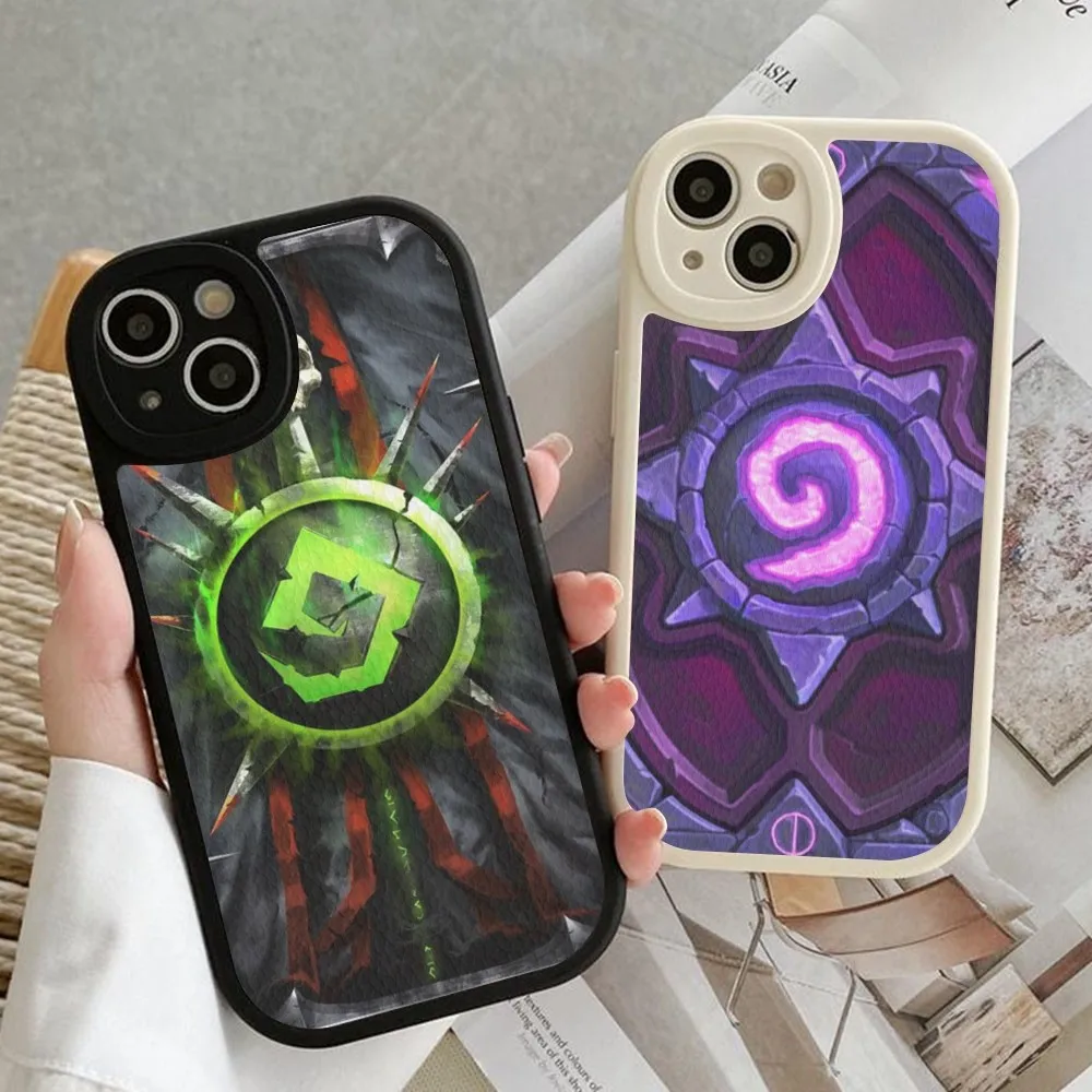 

H-Hearthstones Mousepad Hard Leather For iPhone 14 13 12 Mini 11 14 Pro Max Xs X Xr 7 8 Plus 6 6s