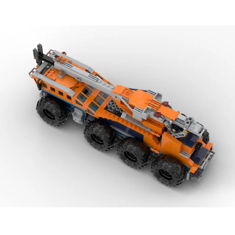 

MOC-28942 Новая классическая модель тяжелого мобильного крана, 516 деталей, игрушка на день рождения и Рождество для мальчиков и детей в подарок