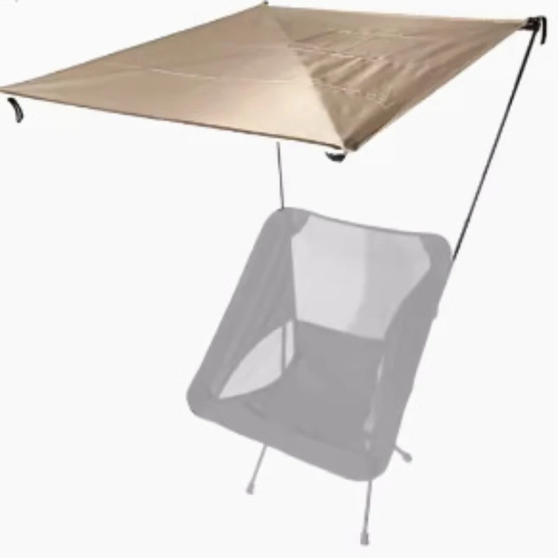 Outdoor Folding Beach Chairs Sunshade Waterproof Multifunctional Fishing Sunshade Natural Hiking Equipment Accessories Canopy