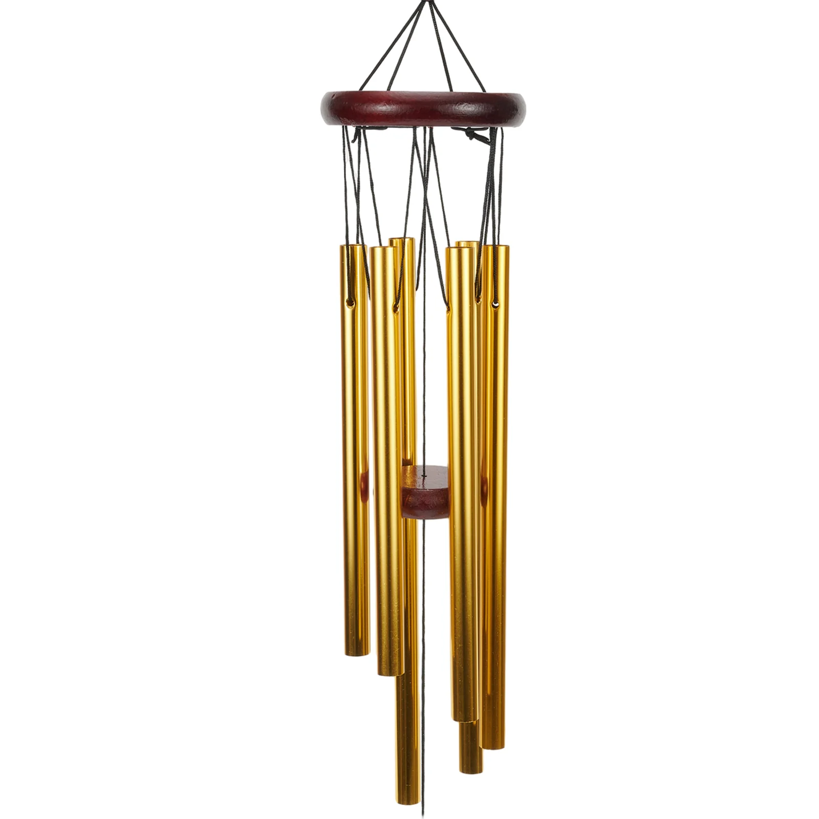 Wind Chimes 6 Tubes Pendant Wooden Aluminum Tube Wind Chimes Bells Balcony Yard Garden Courtyards Home Decoration