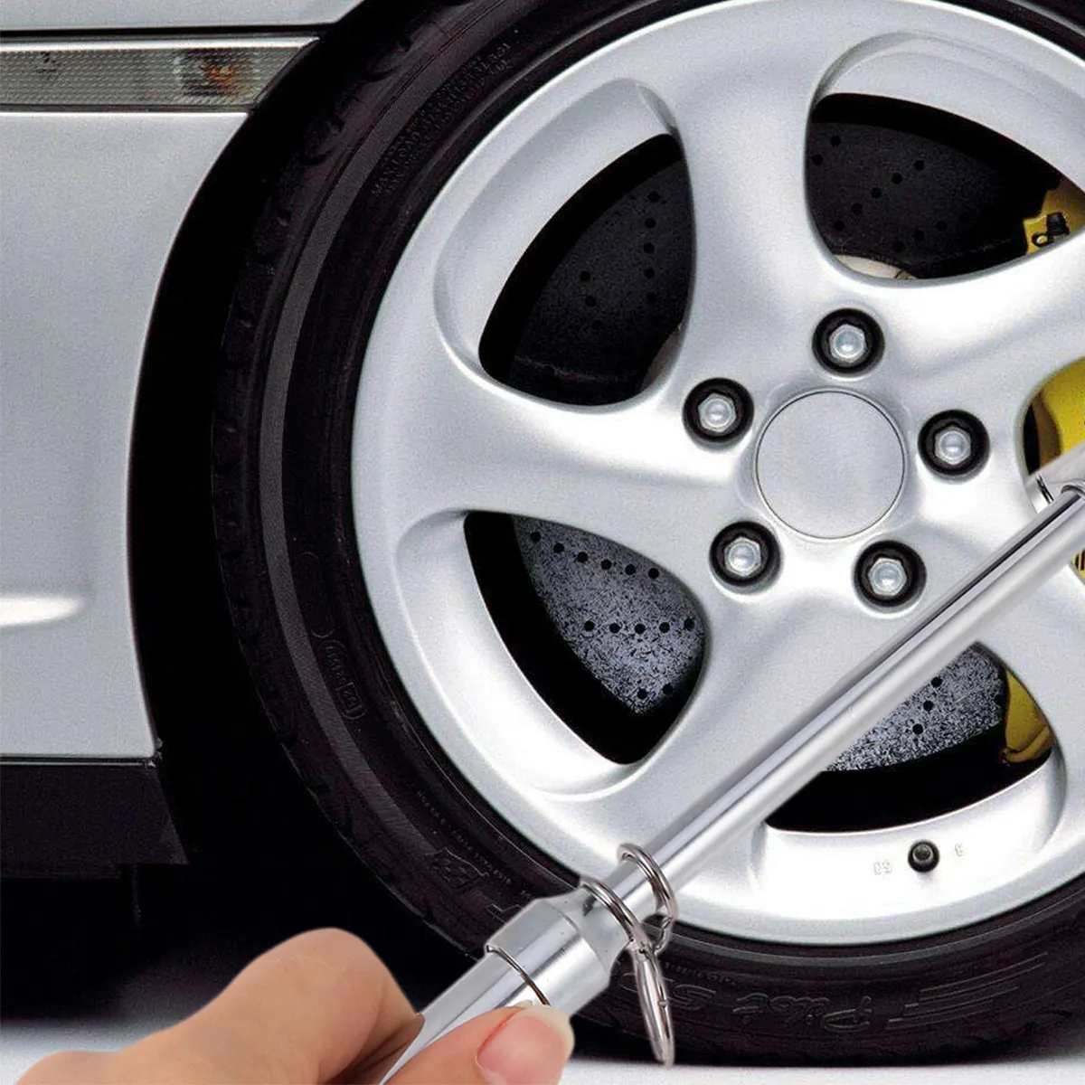 

2Pcs Metal Tire Pressure Gauge Pocket Pencil Style Accurate Air Gage Mechanical Tyre Checker for Car Motorcycle Bike Suv Rv