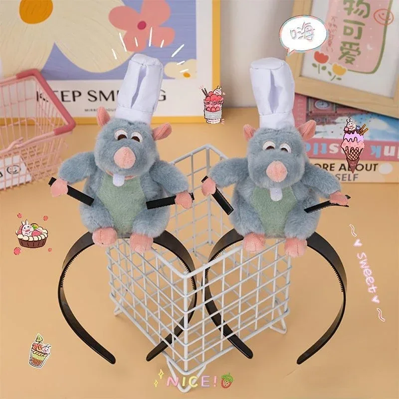 Disney Kawaii Ratatouille Remy ตุ๊กตาอะนิเมะ Store Ratatouille Chef Remy แม่เหล็กของเล่นคริสต์มาสของขวัญ Stuff ของเล่นสําหรับของเล่นเด็ก