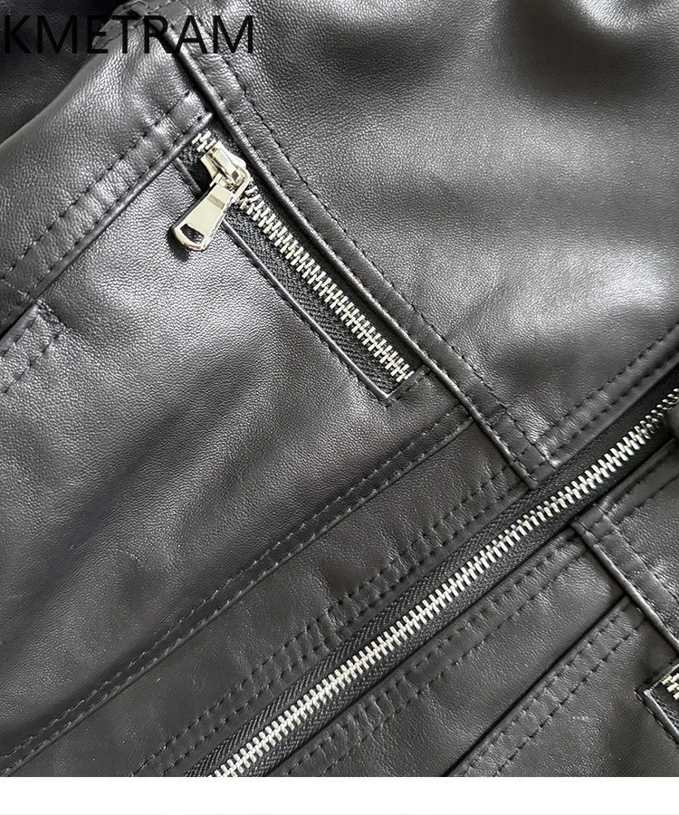 100% Top Layer Sheepskin Jackets Woman Fashion Short Real Leather Jacket New in Outerwears Fall Clothes 2025 Women veste femme