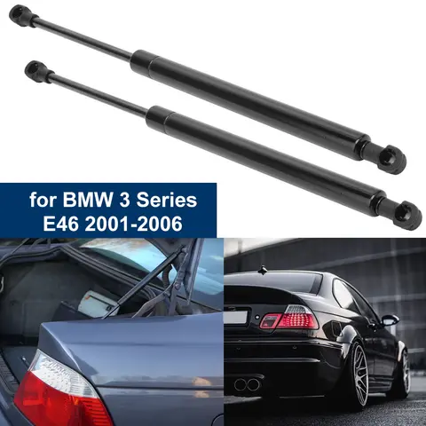 2PCS 뒷 트렁크 리프트는 BMW 3 시리즈 E46 323Ci 330Ci 320Ci 325Ci M3 320Cd 330Cd 318Ci 용 Struts 가스 스프링을 지원합니다. 51248227895