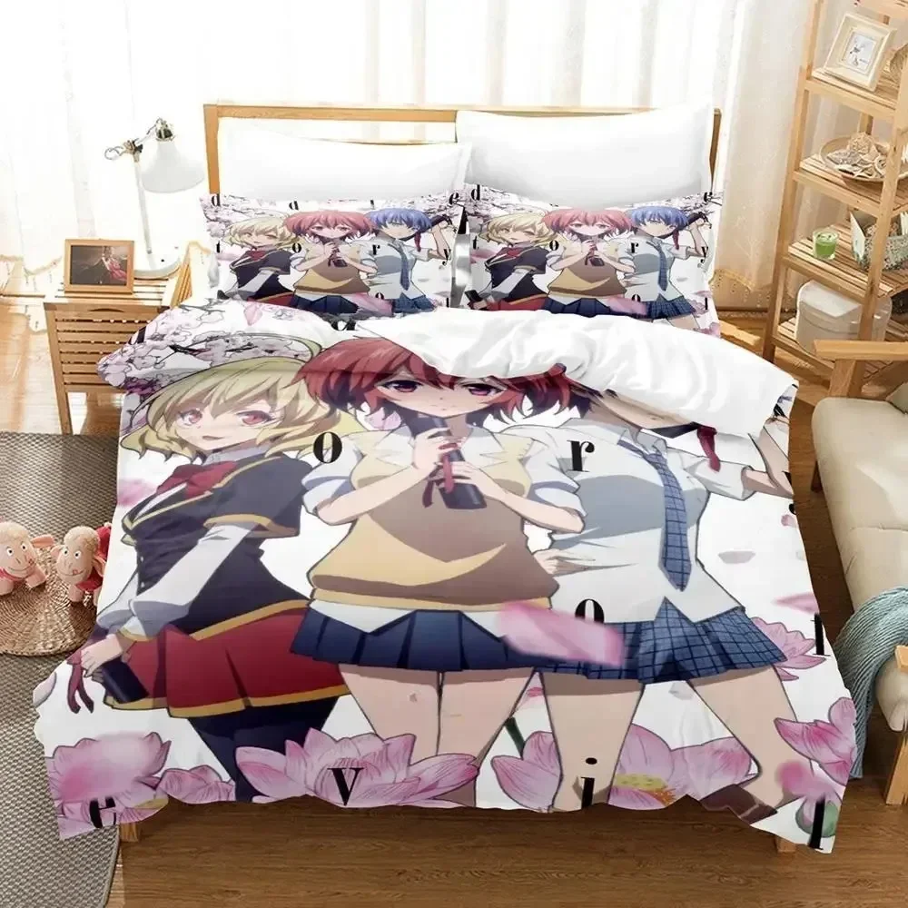 

Riddle story of devil Bedding Set Single Twin Full Queen King Size Bed Set Adult Kid Bedroom Duvetcover Sets Anime Bed Sheet Set