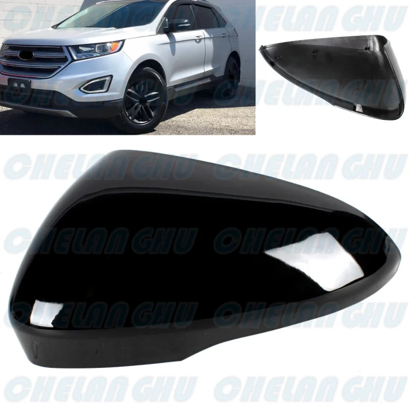 

Left Side black Painted Rear Mirror Housing Cover Cap With Turn Light Hole for Ford Edge 2015 2016 2017 2018 2019 2020 2021