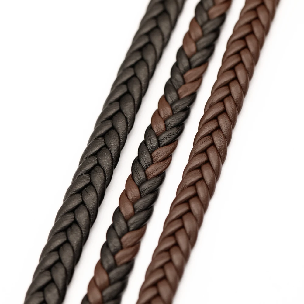 2m Kunstleder Geflochtene Modische Klassische Kette Gedrehte Kordel Armbänder DIY Schmuckzubehör Großhandel – Detail 2