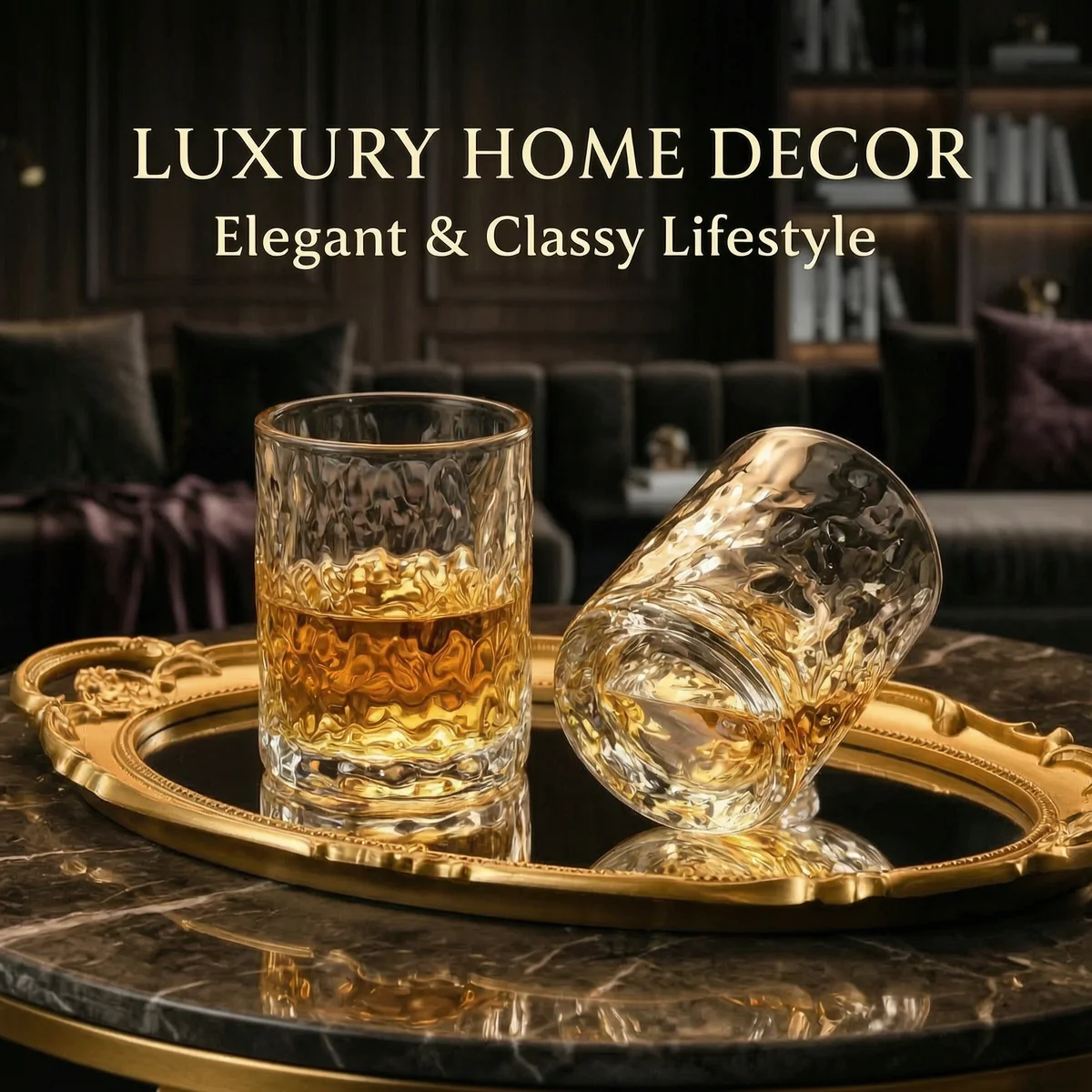 Crystal Whiskey Glass with Ergonomic Non-Slip Texture, Thickened Bottom for Durability, Healthy Lead-Free, Scratch Resistant