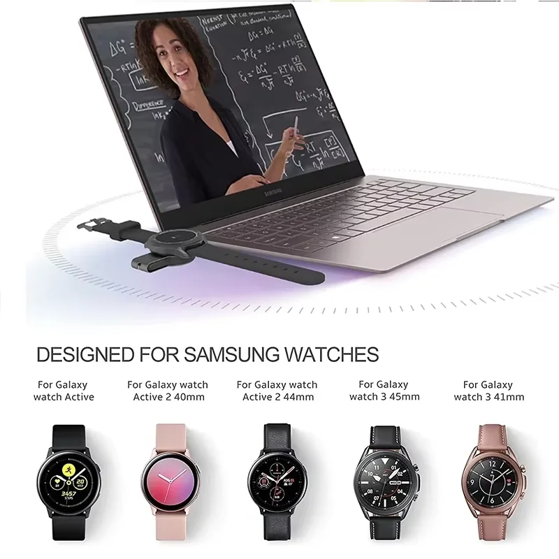 For Samsung Watch Charger Pad Magnetic Wireless Chargers For Samsung Galaxy Watch 7/6 6 Calassic /5/4/3 Active 2/1 Fast Charging