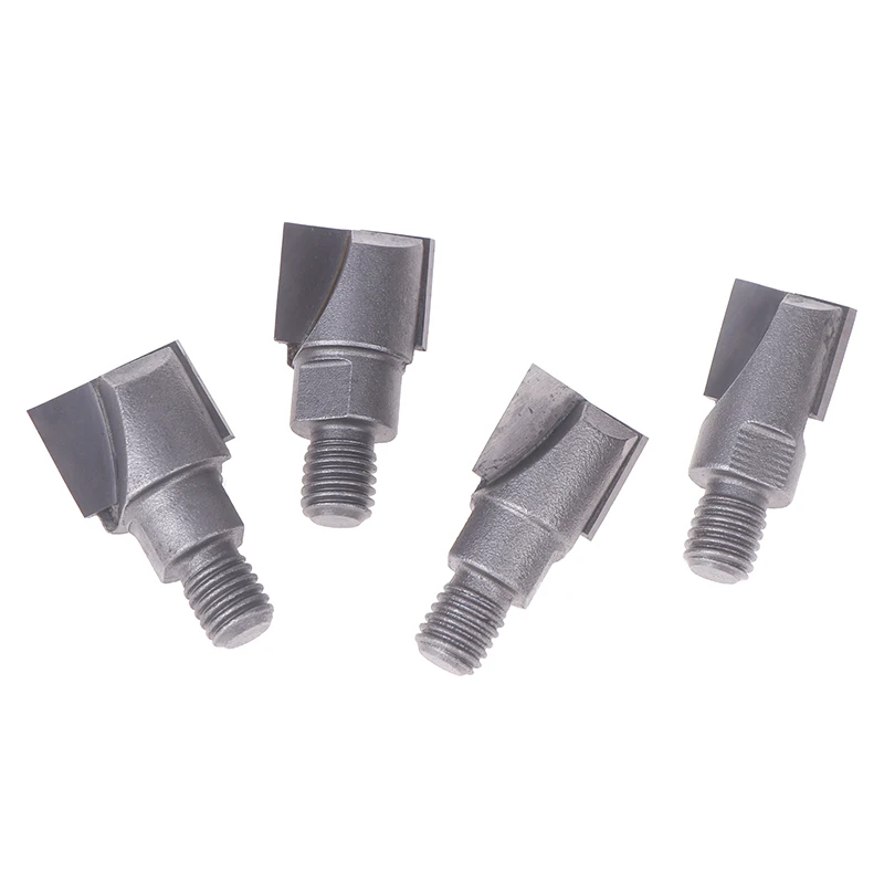 10mm Shank Wooden Door Lock Slotting Cutter 16.5-22mm Tungsten Steel Woodworking Milling Cutter Tools Screw Thread