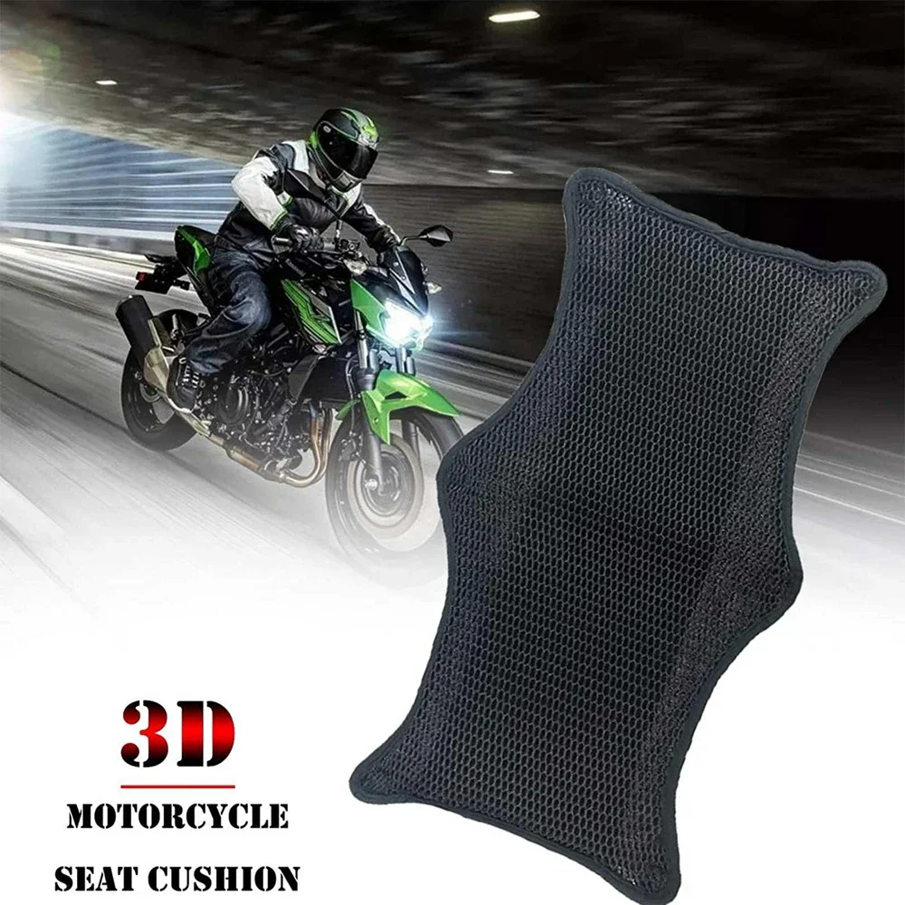 Motorcycle Seat Cushion Air Cooling 3D Mesh Motorcycle Seat Pad, Stops Hot Seat, No More Sweaty Sticky Bottoms, Motorcycle Cover