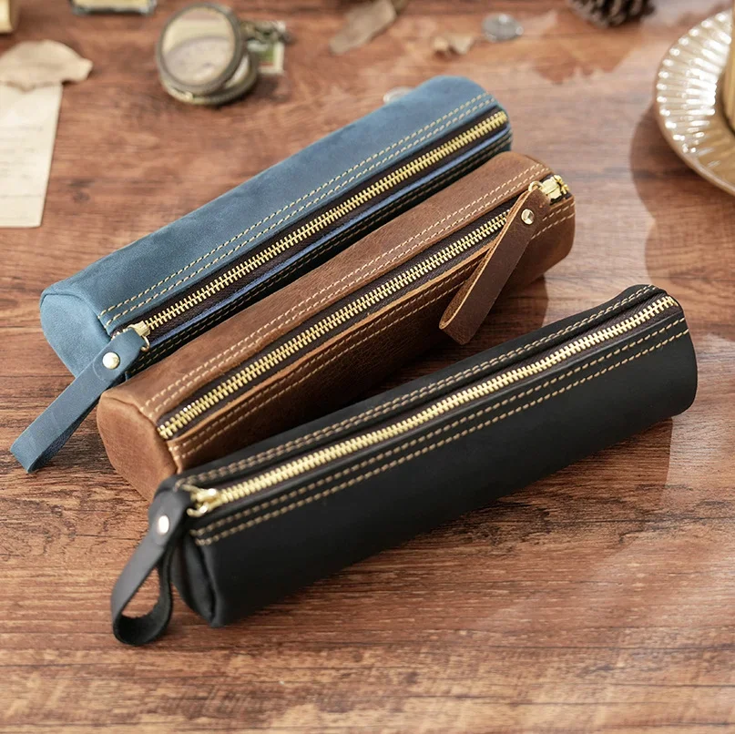 Leather Pencil Case Cute School Supplies Kawaii Stationery Creative Stationery Aesthetic Pencil Case Small Pouch Cute Pouch Mini