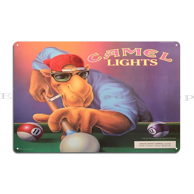 خمر جو الجمل الروليت الإعلان لوحة معدنية ملصق نادي الحفلات الكلاسيكية حانة جدار الكهف شخصية جو الجمل تين تسجيل ملصق #5