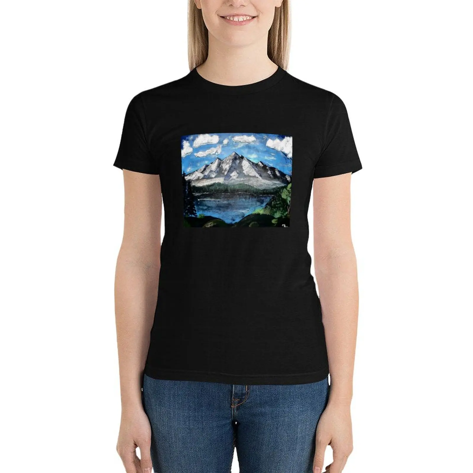 

Mountain View T-Shirt shirts graphic tees animal print shirt for girls t shirts for Women graphic