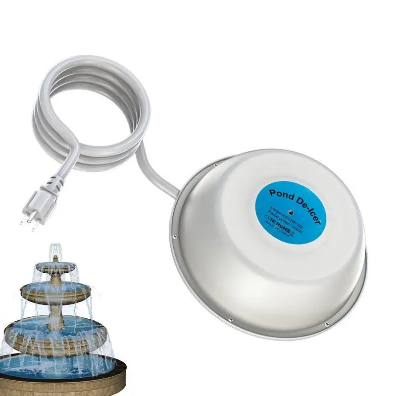 

Fish Pond Heaters Floating Pond Deicer With 3mPower Cord Automatic Heating Thermostatically Controlled Auto Shut Off Function