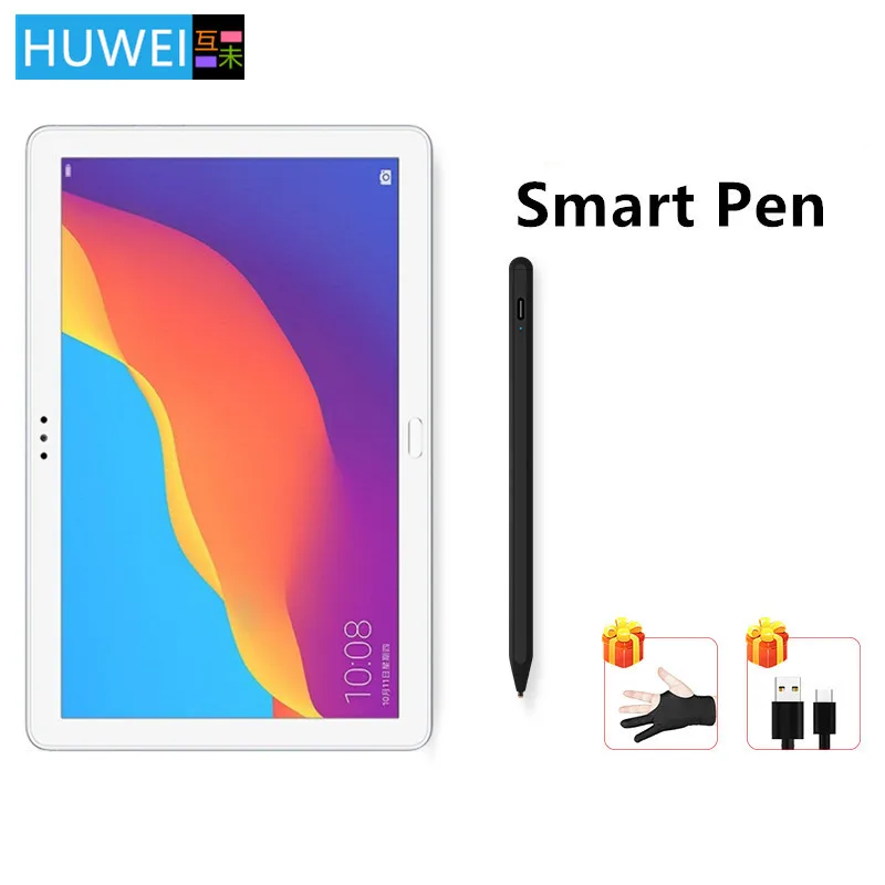 HUWEI Stylus Pen For Huawei MediaPad T5 10 T3 9.6 M5 Lite 10.1 MatePad T8 8.0 T10 T10S SE Tablet Screen Touch Drawing Pen Pencil