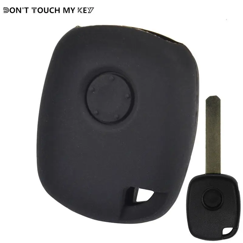 For Honda CR-V Odyssey Fit City Civic Accord Silicone Remote Key Case Fob Shell Cover Skin Holder 1 Button