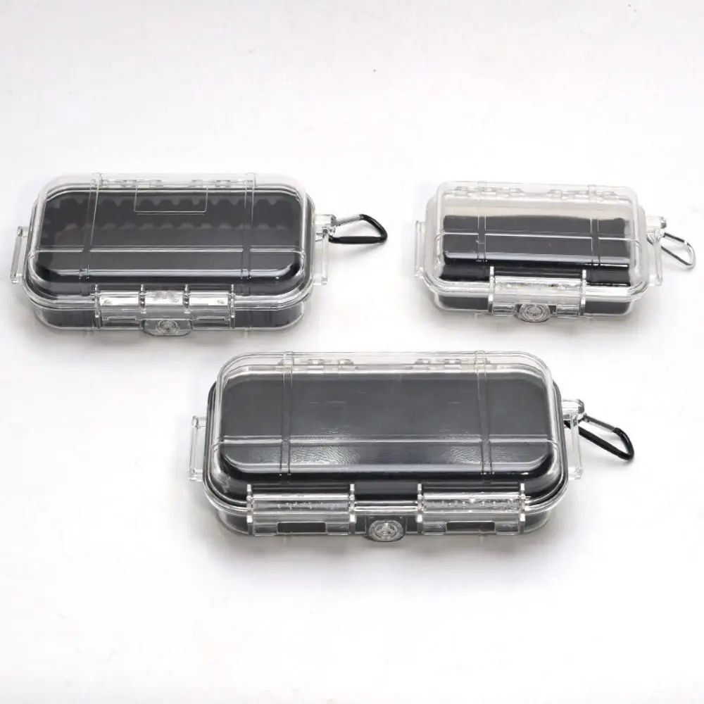 Durable ABS Camping Box Transparent Equipment Dry Box Sealed Storage Box Shockproof Professional Waterproof Toolbox