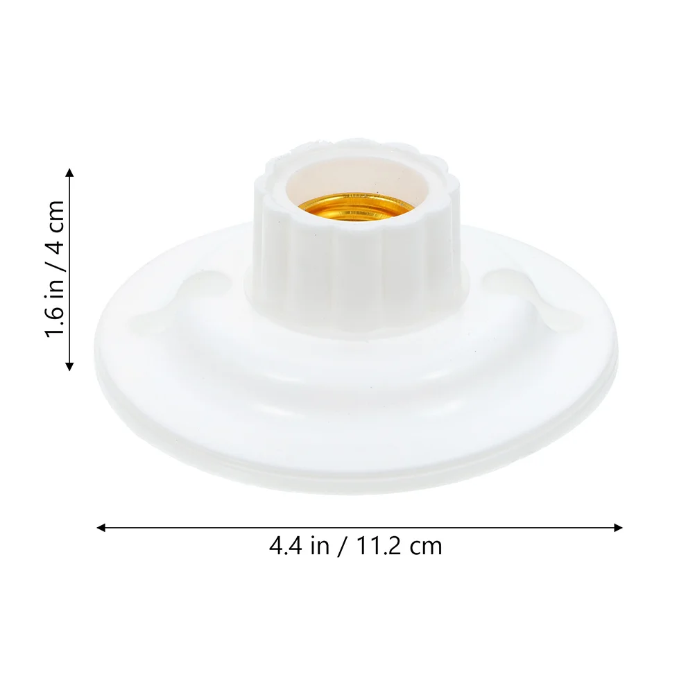 

10pcs Light Bulb Holder E27 Socket Lamp Base Only Ceiling Light Socket Replacement Lamp Socket Adapter for Indoor Lighting