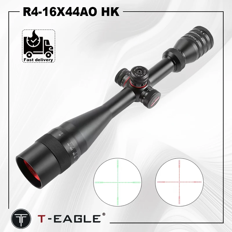 

Hunting Weapons Accessories Riflescopes Tactical Glass Etched Reticle Optical Sight T-EAGLE R4-16X44AO HK Spotting Equipment