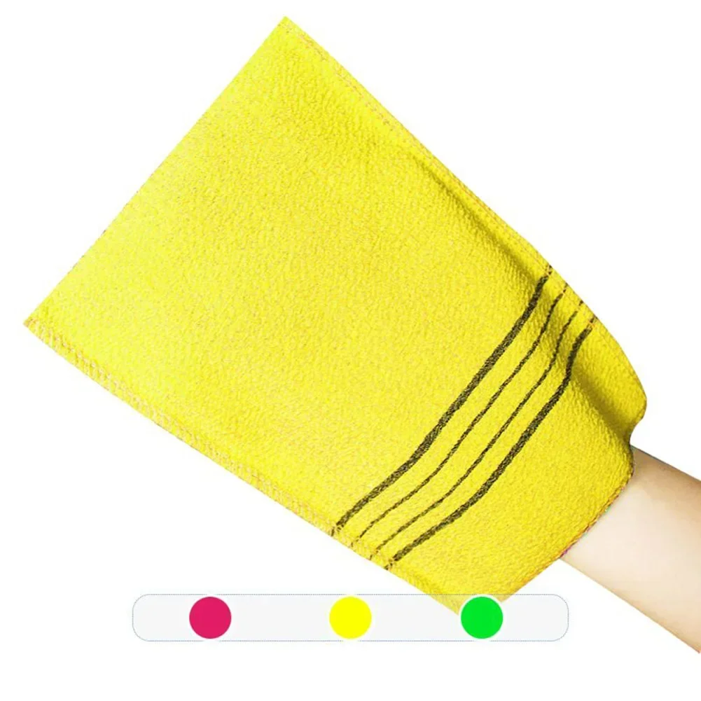 Bath Towel Exfoliating Bath Towel Bathroom Polyester Cotton Knitting Thick Binding Three-dimensional 14*18.5cm