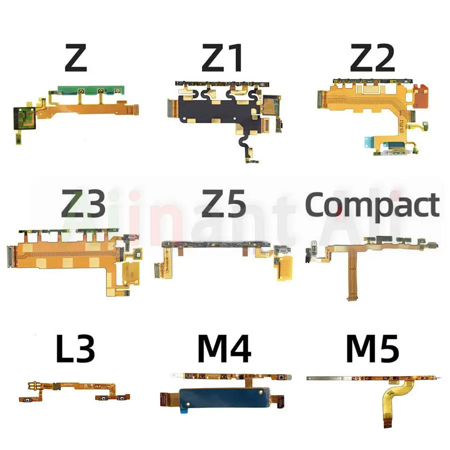 

AiinAnt on off Volume Buttons Side Key Power Flex Cable For Sony Xperia Z Z1 Z2 Z3 Z4 Z5 Compact Premium Plus L3 L4 M4 M5