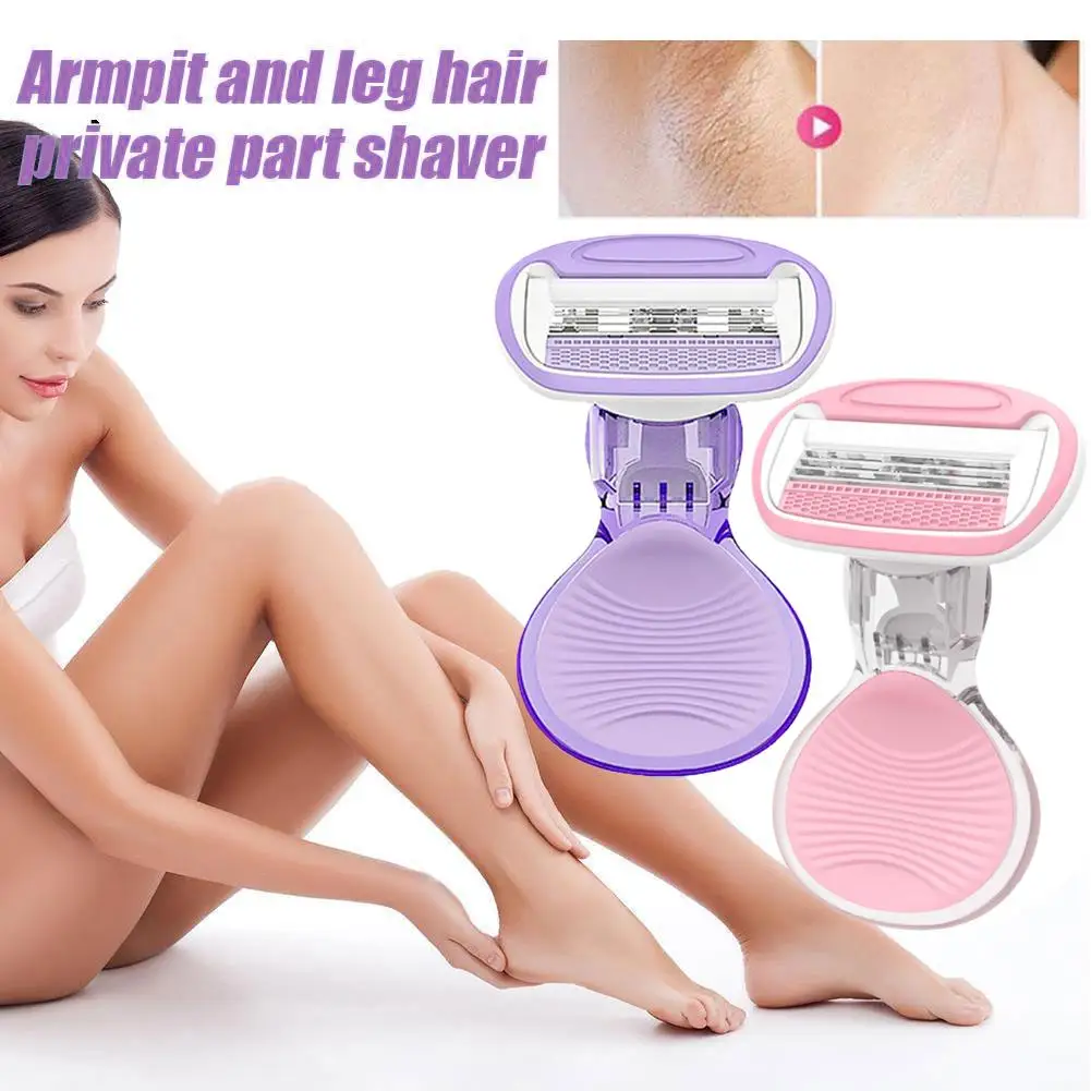 

Women Portable Shaver Replaceable Cutter Head Trimmer Hair Shaver Blades Razor Facial Hair Remover for Face/ Leg/ Armpit Y0J7
