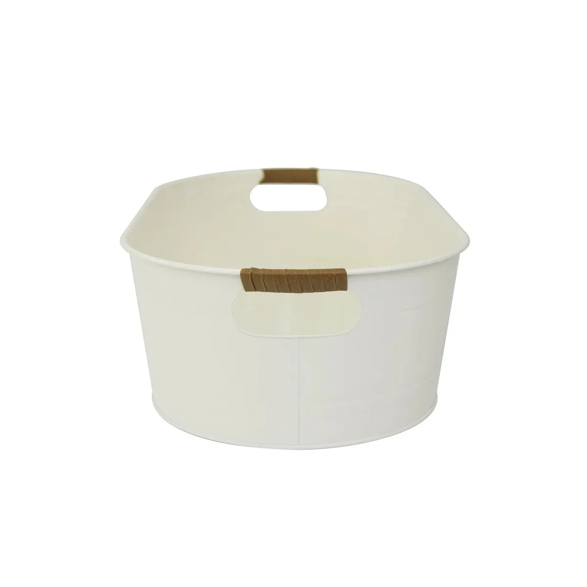 حوض فانيليا أبيض متوسط البيضاوي المجلفن