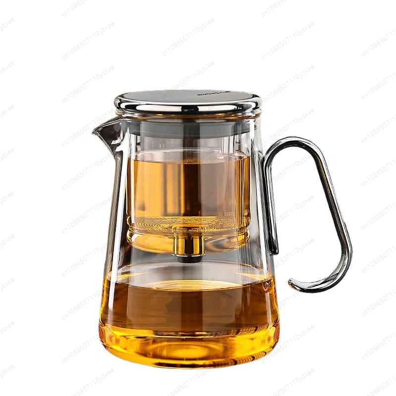 Lazy Genius Teapot: All-Glass Inner Cup, No Plastic Contact, Easy Magnetic Tea & Water Separation